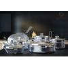Dalstrong 12-Piece Premium Kitchen Cookware Set – The Avalon Series – 5-Ply Copper Core – Hammered Finish Pots and Pans Set – Silver – Cooking Set – w/Lid & Pot Protector