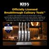 Dalstrong 4 Piece Steak Knife Set – 4.5″ – KISS™ Edition Official License – Magnetic Wood & Metal Block Display – Serrated Knives – Meat, Dinner Set – German X50CRMOV15 Stainless Steel – Collector Pin