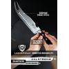 Dalstrong BBQ Pitmaster Meat Knife – 8 inch – Gladiator Series Elite – Forged High Carbon German Steel – Forked Tip & Bottle Opener – G10 Handle – Slicing Kitchen Knife – NSF Certified(8″)