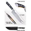 Dalstrong BBQ Pitmaster Meat Knife – 8 inch – Gladiator Series Elite – Forged High Carbon German Steel – Forked Tip & Bottle Opener – G10 Handle – Slicing Kitchen Knife – NSF Certified(8″)