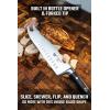Dalstrong BBQ Pitmaster Meat Knife – 8 inch – Gladiator Series Elite – Forged High Carbon German Steel – Forked Tip & Bottle Opener – G10 Handle – Slicing Kitchen Knife – NSF Certified(8″)