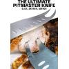 Dalstrong BBQ Pitmaster Meat Knife – 8 inch – Gladiator Series Elite – Forged High Carbon German Steel – Forked Tip & Bottle Opener – G10 Handle – Slicing Kitchen Knife – NSF Certified(6.5″)
