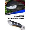 Dalstrong Barong Chef Knife – 7 inch – Gladiator Series Elite – Razor Sharp Kitchen Knife – Forged High Carbon German Steel – Full Tang Cooking Knife Gift – w/Sheath – Chef’s Knife – NSF Certified(Black G10 Handle)