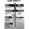 Dalstrong Barong Chef Knife – 7 inch – Gladiator Series Elite – Razor Sharp Kitchen Knife – Forged High Carbon German Steel – Full Tang Cooking Knife Gift – w/Sheath – Chef’s Knife – NSF Certified(Black G10 Handle)