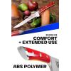 Dalstrong Boning Knife – 6 inch – Gladiator Series Elite – Forged German High-Carbon Steel Kitchen Knife – Razor Sharp – Black G10 Handle – w/Sheath – NSF Certified(Red ABS Handle)