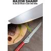 Dalstrong Boning Knife – 6 inch – Gladiator Series Elite – Forged German High-Carbon Steel Kitchen Knife – Razor Sharp – Black G10 Handle – w/Sheath – NSF Certified(Red ABS Handle)