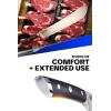 Dalstrong Bull Nose Butcher Knife – 14 inch – Gladiator Series Elite – High Carbon Premium German Steel – Black G10 Handle – Meat BBQ Knife – Sheath Included – NSF Certified(14″)