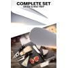 Dalstrong Charcuterie & Cheese Knife Set-4pc-Gladiator Series Elite-Mini Cleaver, Serrated,Round-Tip,Forked Cheese Knives Set-G10 Handle-Soft & Hard Cheese-Sheath-NSF Certified