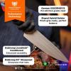 Dalstrong Chef Knife – 8 inch – Wonder Woman™ Official License – Premium German X50CRMOV15 Stainless Steel – Etched DC Artwork – G10 Handle – Full Tang Cooking Knife – Leather Sheath