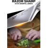 Dalstrong Chef Knife – 8 inch Blade – Forged HC German Steel Chef’s Knife – Full Tang – Black G10 Handle – Gladiator Series ELITE – Razor Sharp Kitchen – Professional – Sheath – NSF Certified(Orange)