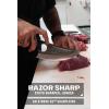 Dalstrong Chef & Utility Knife – 7 inch – Multi-Purpose – The Venator – Gladiator Series R – 7CR17MOV High Carbon Steel – Razor Sharp Cooking Knife Gift- G10 Handle – w/Sheath – NSF Certified