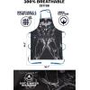 Dalstrong Chef’s Apron – Batman™ Edition – Premium 100% Breathable Cotton – 2x Deep Chest Pockets – Neck & Waist Strap(Black)