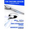 Dalstrong Chef’s Utility Spoon – Silver 304 Stainless Steel – Professional Use – Corrosion Resistant – 1 TBSP 9 inch long – Tasting Plating Metal Spoon – Mirror Polish Satin Finish – Engraved Logo(Tasting Spoon)