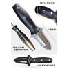 Dalstrong Clam Oyster Knife- 3” Shellfish & Oyster Shucker Clamp Knife – Gladiator Series Elite – Forged HC German Steel – Crab Eating Utensils- G10 Handle – W/Sheath- NSF Certified(3 inch Oyster Knife)