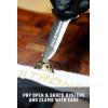 Dalstrong Clam Oyster Knife- 3” Shellfish & Oyster Shucker Clamp Knife – Gladiator Series Elite – Forged HC German Steel – Crab Eating Utensils- G10 Handle – W/Sheath- NSF Certified(3 inch Boston Oyster Knife)