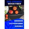 Dalstrong Cutting & Serving Board-Giftable Black Wood-Fibre Cutting Board-Non-Slip Feet-The Infinity Series-G10 Handle-Obsidian Black-Medium Size (9″ x 11″)(10.9″L x 9″W)