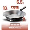 Dalstrong Frying Pan Skillet – 10 inch – The Avalon Series – 5-Ply Copper Core – Hammered Finish Cooking Pan – 2.1 Quart – Premium Black Kitchen Cookware – Omelet, Egg Pan – w/Lid & Pot Protector