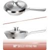Dalstrong Frying Pan Skillet – 10 inch – The Avalon Series – 5-Ply Copper Core – Hammered Finish Pan – 2.1 Quart – Premium Kitchen Cookware – Omelet, Egg Pan – w/Lid & Pot Protector