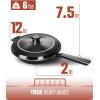 Dalstrong Frying Pan Skillet – 12 inch – The Avalon Series – 5-Ply Copper Core – Hammered Finish – 3 Quart – Black Kitchen Cookware – Omelet Pan – w/Lid & Pot Protector
