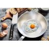Dalstrong Frying Pan Skillet – 9 inch – The Avalon Series – 5-Ply Copper Core – Hammered Finish Cooking Pan – 1.6 Quart – Premium Silver Kitchen Cookware – Omelet, Egg Pan – w/Lid & Pot Protector
