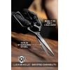 Dalstrong Japanese Stainless Steel Ambidextrous Kitchen Scissors – All Purpose – Heavy Duty – Detachable – Sharp Blade – Herbs, Pizza, Meat Cutting(Black)