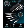 Dalstrong Knife Block Set – 5 Piece – Quantum 1 Series – American Forged BD1N-VX Hyper Steel – Carbon Fibre G10 Hybrid Handle – Professional Kitchen Set – Knife Set
