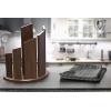 Dalstrong Magnetic Knife Block – Holds 12 Piece – ‘Dragon Spire’ – Premium Double-Sided Walnut Block Holder and Stand – Display Stand – Professional Kitchen Set – Cooking Set