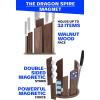 Dalstrong Magnetic Knife Block – Holds 12 Piece – ‘Dragon Spire’ – Premium Double-Sided Walnut Block Holder and Stand – Display Stand – Professional Kitchen Set – Cooking Set