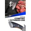 Dalstrong Meat Chopper Axe – 8 inch – Heavy-Duty Giftable Butcher Cleaver Knife – The Punisher – Gladiator Series Elite R – Black G10 Handle – Stand and Sheath(8 Inch)