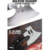 Dalstrong Meat Chopper Axe – 8 inch – Heavy-Duty Giftable Butcher Cleaver Knife – The Punisher – Gladiator Series Elite R – Black G10 Handle – Stand and Sheath(8 Inch)