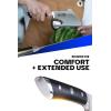 Dalstrong Meat Chopper Axe – 8 inch – Heavy-Duty Giftable Butcher Cleaver Knife – The Punisher – Gladiator Series Elite R – Black G10 Handle – Stand and Sheath(5 Inch)