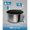 Dalstrong Non Stick Stockpot – 3 QT – The Oberon Series – ETERNA NonStick Pan Coating – 3-Ply Aluminum Core Cookware – Silver Cooking Pots and Pans – w/Lid & Pot Protector