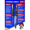 Dalstrong Paring Knife – 3.5 inch – Centurion Series – Swedish 14C28N High – Carbon Stainless Steel Kitchen Knife – G10 Handle – Fruit, Vegetable, Meat – Cooking Chef’s Knife – w/Sheath