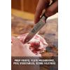 Dalstrong Paring Knife – 3.5 inch – Forged High-Carbon German Steel – Olive Wood Handle – Sheath – Small Knife Fruit Vegetable Cutting Knife – Gladiator Series – Razor Sharp Kitchen Knife – NSF(Black G10 Handle)