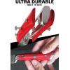 Dalstrong Paring Knife – 3.5 inch – Forged High-Carbon German Steel – Olive Wood Handle – Sheath – Small Knife Fruit Vegetable Cutting Knife – Gladiator Series – Razor Sharp Kitchen Knife – NSF(Red ABS Handle)