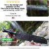 Dalstrong Paring Knife – 4 inch – Lord of the Rings™ Edition – Official Licensed Collection – Hobbits – Premium German X50CRMOV15 Steel – Ebony Wood Handle – Leather Sheath(9″ Bread Knife)