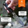 Dalstrong Paring Knife – 4 inch – Lord of the Rings™ Edition – Official Licensed Collection – Hobbits – Premium German X50CRMOV15 Steel – Ebony Wood Handle – Leather Sheath(4″ Paring Knife)