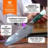 Dalstrong Pitmaster BBQ Knife – 8 inch – THE JOKER™ Edition Official License – 5 Layer 9CR18MOV Stainless Steel – Resin Handle – Meat Fork Bottle Opener – Collection Item – Knife Sheath(Chef Knife)