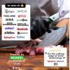 Dalstrong Pitmaster BBQ Knife – 8 inch – THE JOKER™ Edition Official License – 5 Layer 9CR18MOV Stainless Steel – Resin Handle – Meat Fork Bottle Opener – Collection Item – Knife Sheath(Ulu Knife)