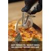 Dalstrong Pizza Cutter Wheel – High-Carbon Heavy-Duty Stainless Steel – G10 Handle – Easy Cleaning Best Pizza Knife Slice – Thumb Guard Protection & Blade Cover – The Orbit Razor Unique Pizza Slicer(White)