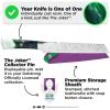 Dalstrong Professional Bread Knife – 8 inch – THE JOKER™ Edition Official License – 5 Layer 9CR18MOV Stainless Steel – Resin Handle – Chef’s Serrated Blade – Collection Item – Knife Sheath