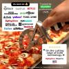 Dalstrong Professional Pizza Wheel – Beetlejuice™ Edition – Official License – German X50CRMOV15 Stainless Steel – G10 Handle – Detachable Blade – Pizza Cutter – Leather Sheath