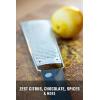 Dalstrong Professional Wide Cheese Grater – Ribbon – #304 Stainless Steel Blade – G10 Handle Kitchen Shredder – w/Blade Cover – Medium/Soft Cheese, Chocolate, Citrus, Root Vegetables – NSF Certified(Zester)