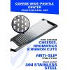 Dalstrong Professional Wide Cheese Grater – Ribbon – #304 Stainless Steel Blade – G10 Handle Kitchen Shredder – w/Blade Cover – Medium/Soft Cheese, Chocolate, Citrus, Root Vegetables – NSF Certified(Coarse)