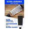 Dalstrong Professional Wide Cheese Grater – Ribbon – #304 Stainless Steel Blade – G10 Handle Kitchen Shredder – w/Blade Cover – Medium/Soft Cheese, Chocolate, Citrus, Root Vegetables – NSF Certified(Extra Coarse)
