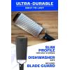 Dalstrong Professional Wide Cheese Grater – Ribbon – #304 Stainless Steel Blade – G10 Handle Kitchen Shredder – w/Blade Cover – Medium/Soft Cheese, Chocolate, Citrus, Root Vegetables – NSF Certified(Coarse)