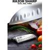 Dalstrong Santoku Knife – 5 inch – Gladiator Series Elite – Forged German High Carbon Steel – Black G10 Handle Kitchen Knife – Asian Vegetable Cooking Knife – Sheath Included – NSF Certified(Black G10 Handle)