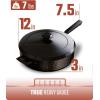 Dalstrong Saute Frypan – 12 inch – The Avalon Series – 5-Ply Copper Core – Hammered Finish Cooking Pan – 5.1 Quart – Premium Black Kitchen Cookware – Omelet, Beef, Egg Pan – w/Lid & Pot Protector