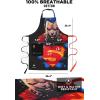 Dalstrong Serrated 8 inch Bread Knife – DC Superman™ Edition – Premium German Stainless Steel – POM Handle Full Tang – Etched Artwork Logo – Boyfriend Valentine’s Gift Bread Slicer – Leather Sheath(Large)