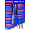 Dalstrong Steak Knife Set – Set of 4-5 inch Blade – Centurion Series – Swedish 14C28N High Carbon Stainless Steel Knives Set – G10 Handle – Razor Sharp – w/Sheath